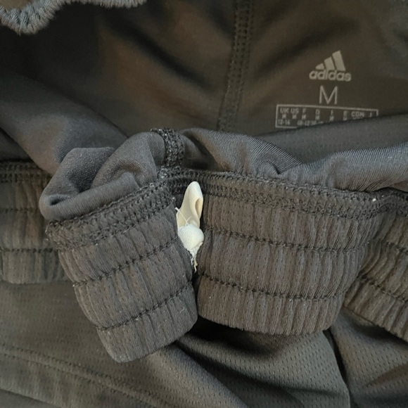 Adidas Primegreen Aeroready Shorts Striped Black Women Medium Gym Lounge Sport - Picture 5 of 7